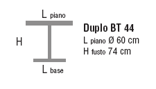 Schema Tavolo: Duplo BT 44