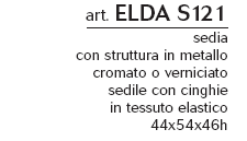 Schema Sedia: Elda S 121