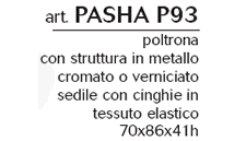 Schema Poltrona: Pascha P 93