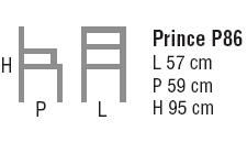 Schema Poltrona Congrex: Prince P 86