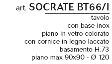 Schema Tavolo: Socrate BT 66 I